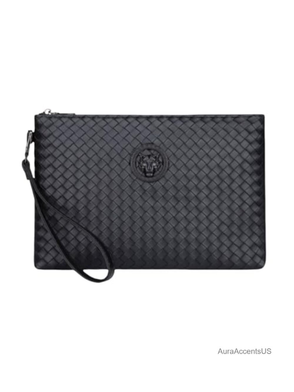 Men's PU Leather Clutch Bag Large RFID Blocking Wallet Handbag